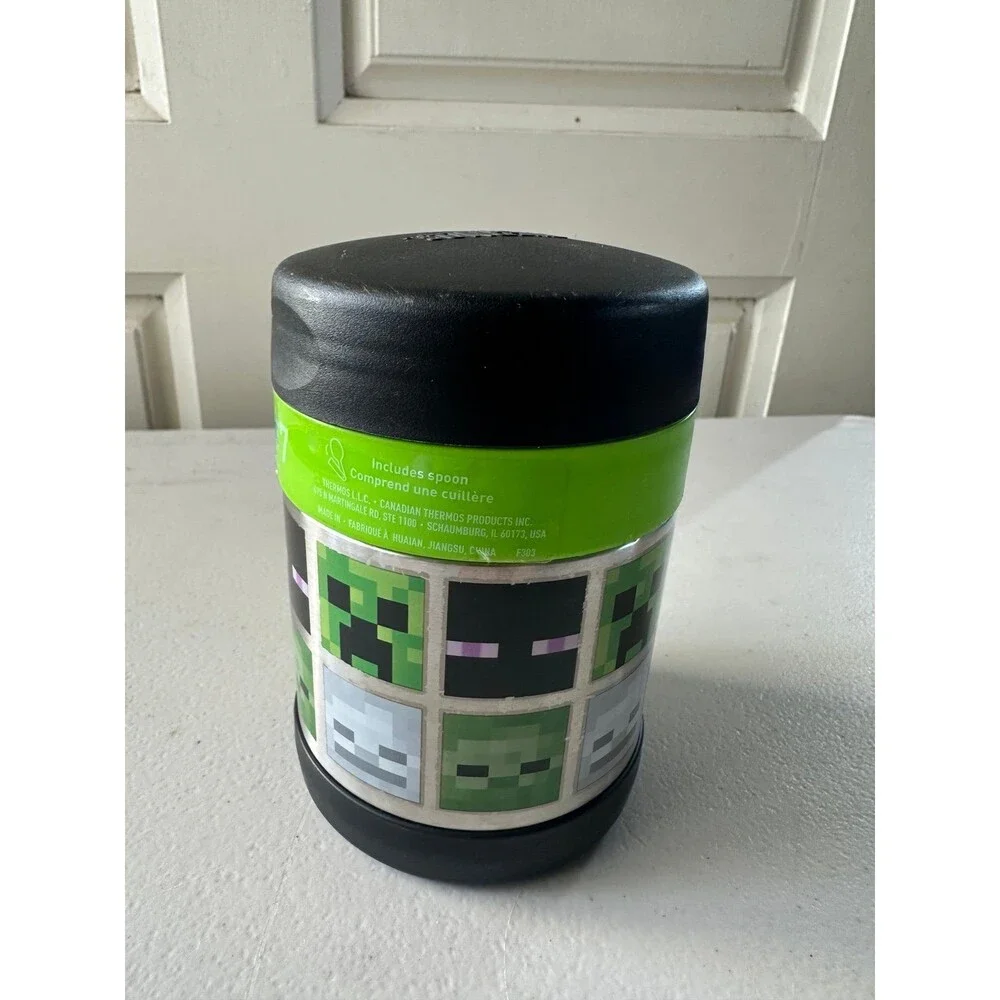 Thermos Kid's Minecraft Funtainer Insulated Stainless Steel Food Jar Container